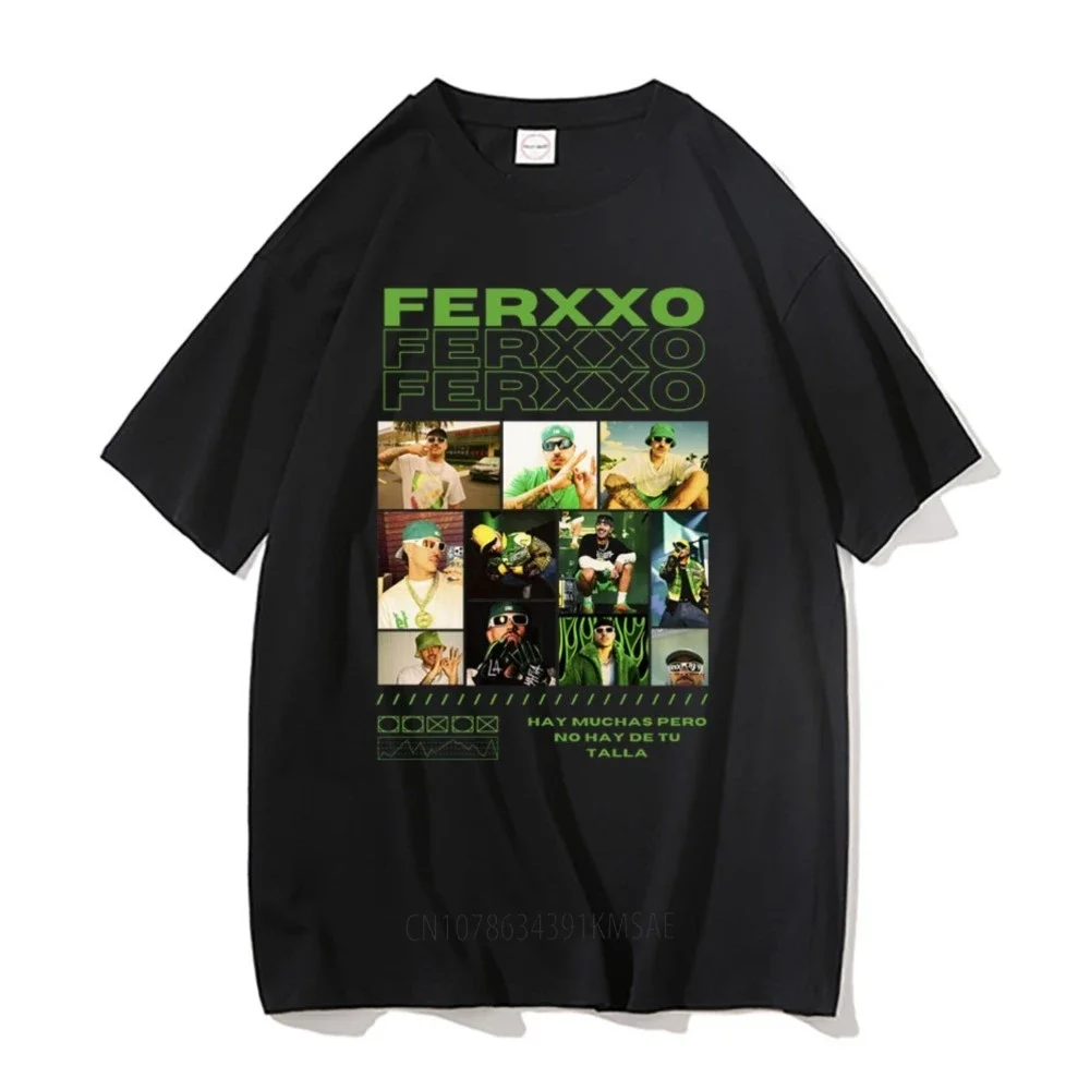 Rapper Feid Ferxxo Ferxxocalipsis Print T Shirts Male Summer Cotton Tshirt Short Sleeve Men Women Hip Hop Oversized T-shirt