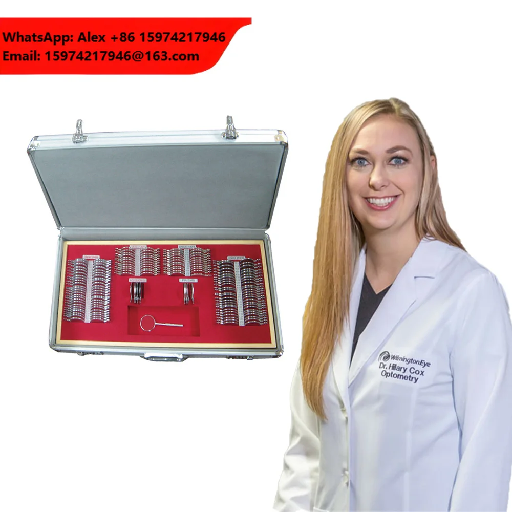 TLS-158 Trial Lens Set Case Frame Rim Optical Metal Optometry Aluminum New Kit