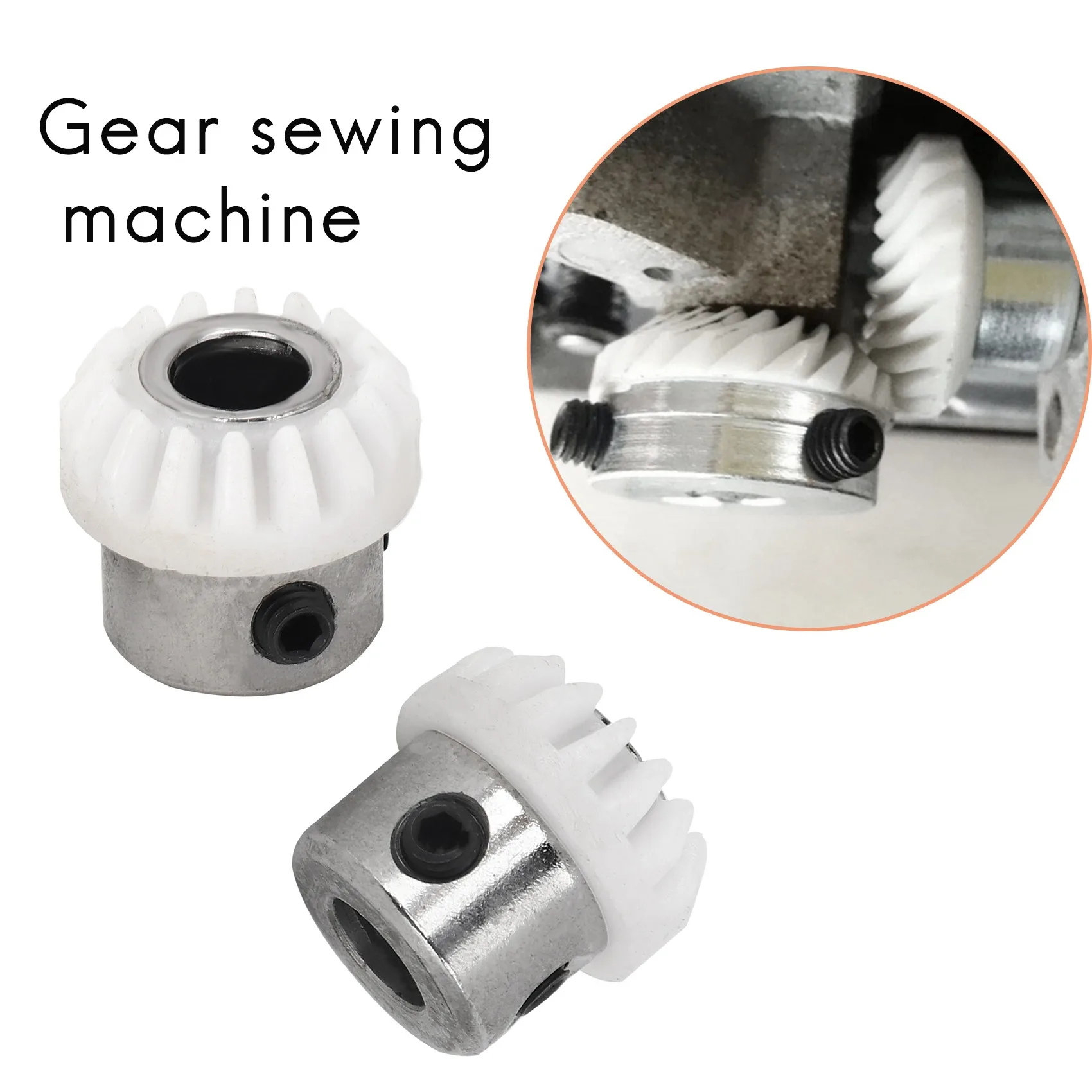 2PCS 155819 Vertical Top Shaft Gear Fit for SINGER 247 413 416 418 457 466 image 5