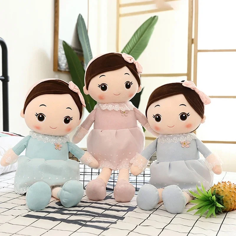 

40cm Kawaii Plush Girl Dolls with Lace Clothes Soft Stuffed Dolls Lovely Plush Toys For Girl Kids Birthday Valentine Gift