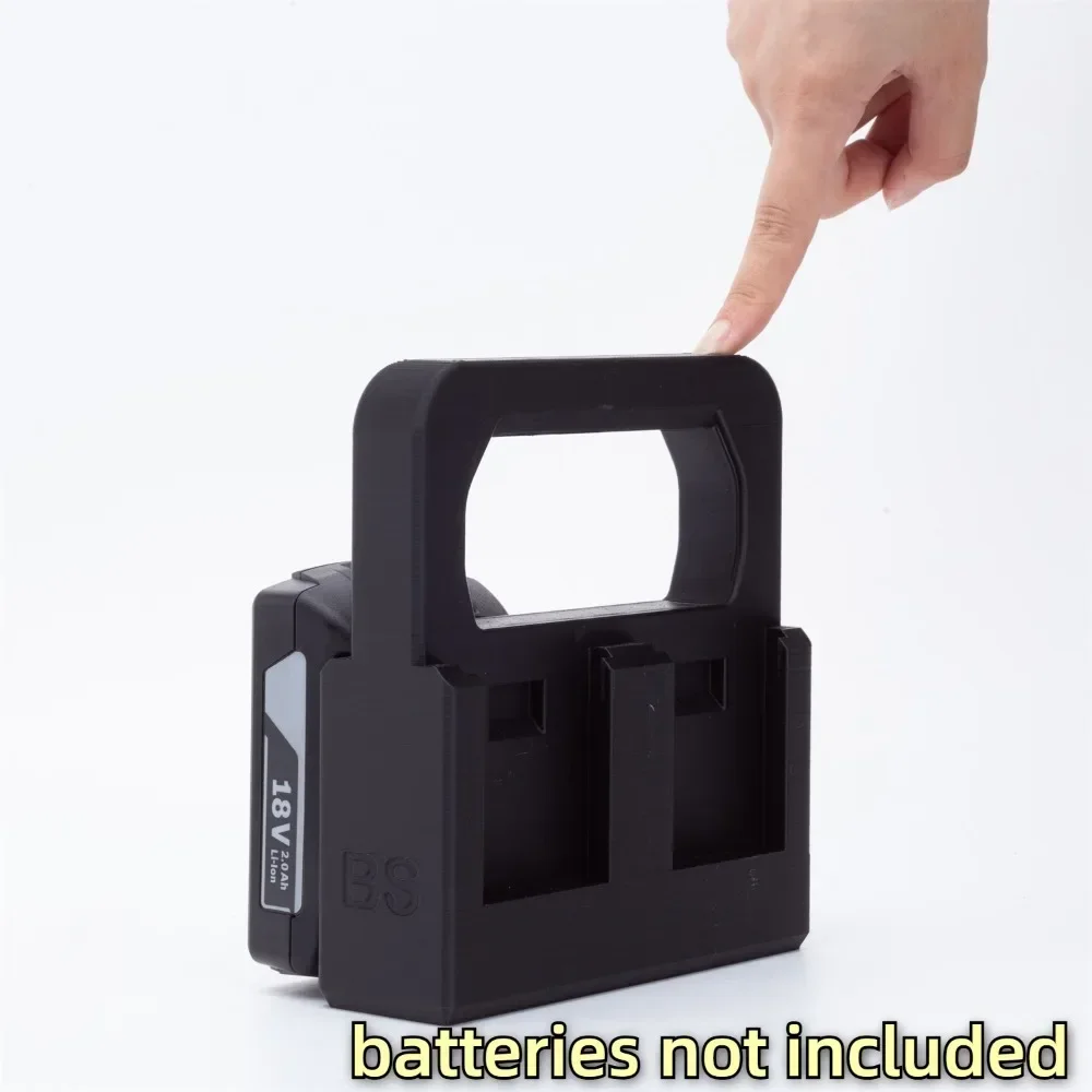4x Battery Case Box Storage Bracket for BOSCH 18V Battery with Storage Compartment Series BAT609, BAT610G, BAT611, BAT612 Etc - Image 2