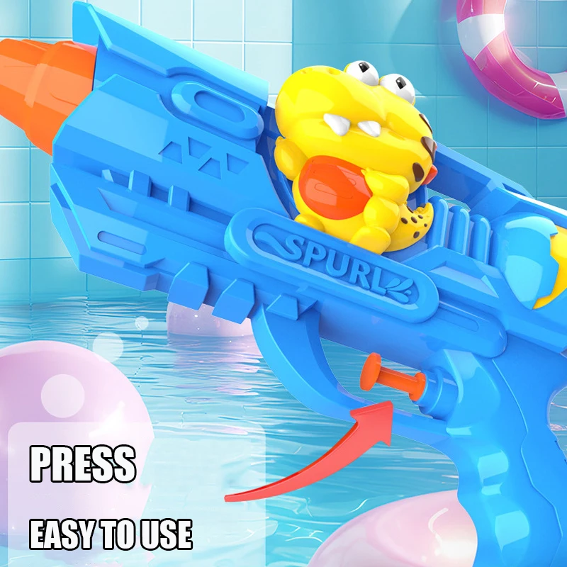 การ์ตูนไดโนเสาร์เป็ดน้ําปืนของเล่นขนาดใหญ่ความจุฤดูร้อน Holiday Pool Beach Water Blaster สเปรย์น้ําอัตโนมัติปืนพก