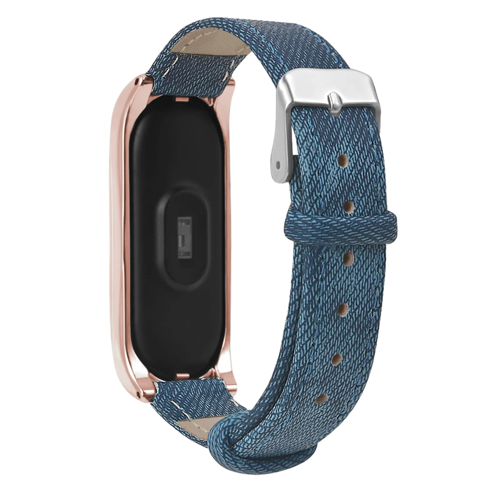 

High Quality Wristband Fitness Wristbands Denim Textured Belt Correa Smartwatch