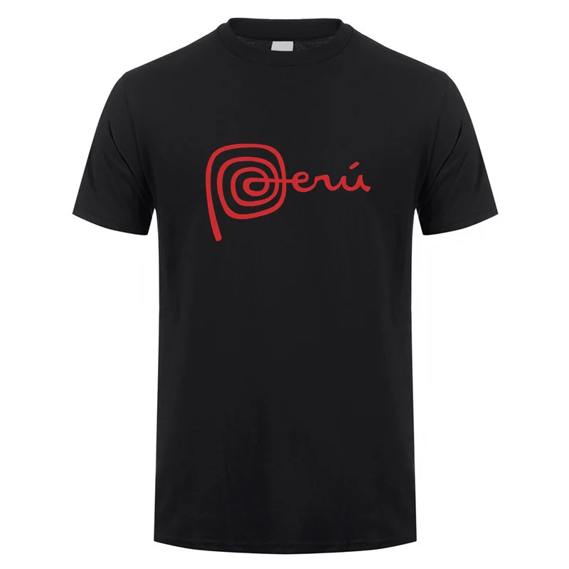 Marca Perú camiseta nuevos hombres de manga corta de algodón Perú camisetas hombre ropa ropa de calle LH-362