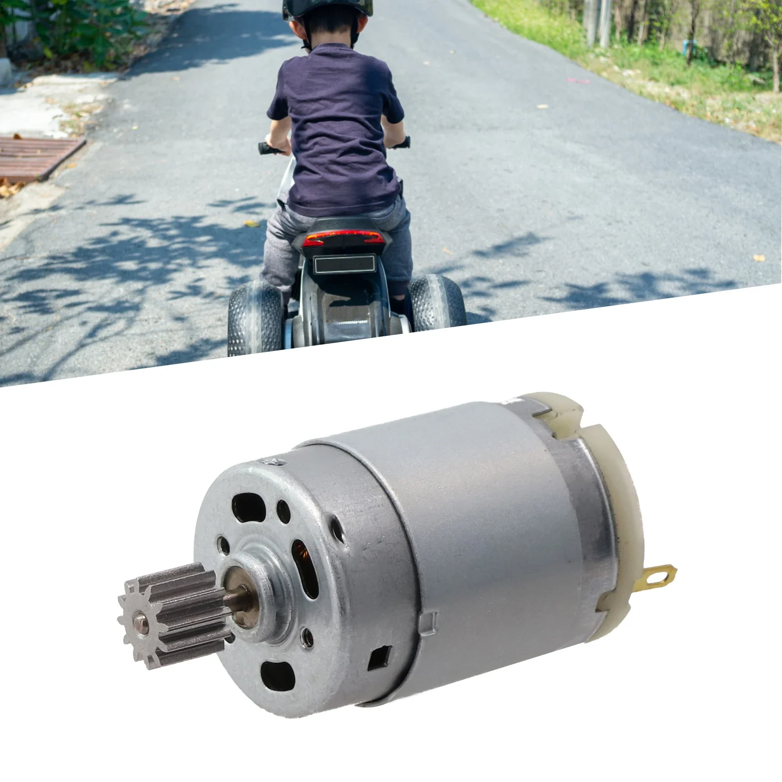 Brinquedo da Engrenagem do Veículo Elétrico das Crianças 10 Dentes 1cm 10000rpm 23000rpm 6v 12v 24v Rs390 Rs555 Engrenagem do Veículo