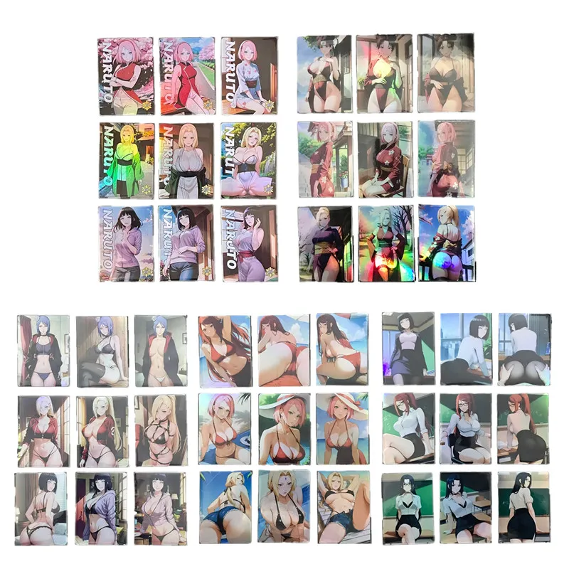 

45pcs/set Sexy Nude Anime Card Naruto Hinata Hinata Yamaaka Ino Konoha Village Heroine Girl Game Collection Card Toy Gift Comic