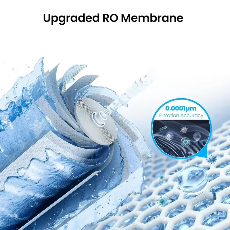 for TDS Smart Faucet 1200G Reverse Osmosis System Household Water Purifier with Alkaline Water Filter