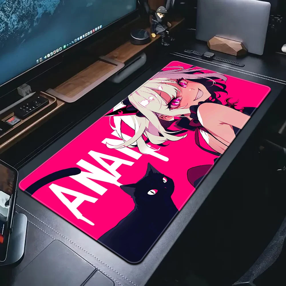 Pink Anime Girls Mouse Pad Gamer Mousepads Big Gaming Mousepad Kawaii XXL Computer Mouse Mat Cute Large Keyboard Mat Desk Pad