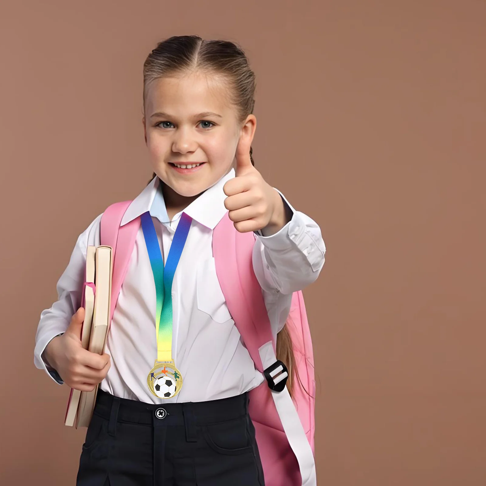 

6Pcs Hollow-Out Football Award Medals Zinc Alloy Soccer Winner Prizes Kids Sports Day Rewards Football Awards Soccer Awards