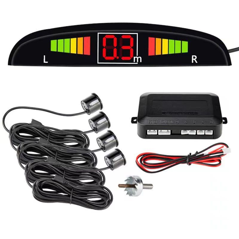 For Renault QM6 LEADING IDEAL Car Parking Sensor Parking Kit LED Display 4 Sensors 22mm Backlight Reverse Radar Monitor System