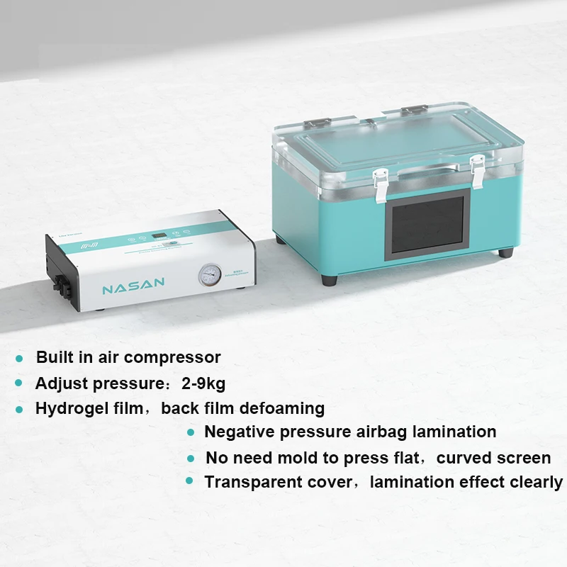 Imagem -05 - Nasan Na-supa Lite Mini Máquina Laminada b2 Removedor de Bolhas sem Necessidade de Compressor de ar Flat Curved Phone Screen Repair