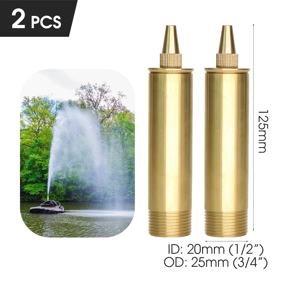 Muciakie 15 Soorten Fonteinsproeiers Messing Sprinklers Tuin Vijver Draaiende Koperen Nozzles Hoofd Voor Outdoor Park Water Ornamenten