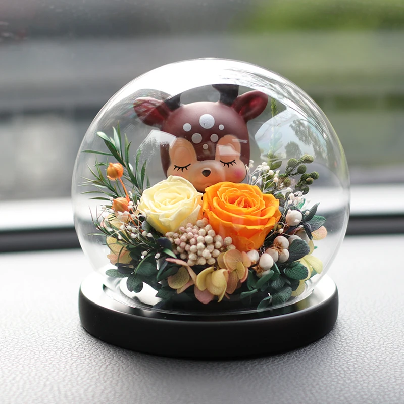 Free Shipping Diameter=25cm Different Base Round Glass Dome Vase Home Decoration Transparent Cover DIY Friend Gift Wedding Prop