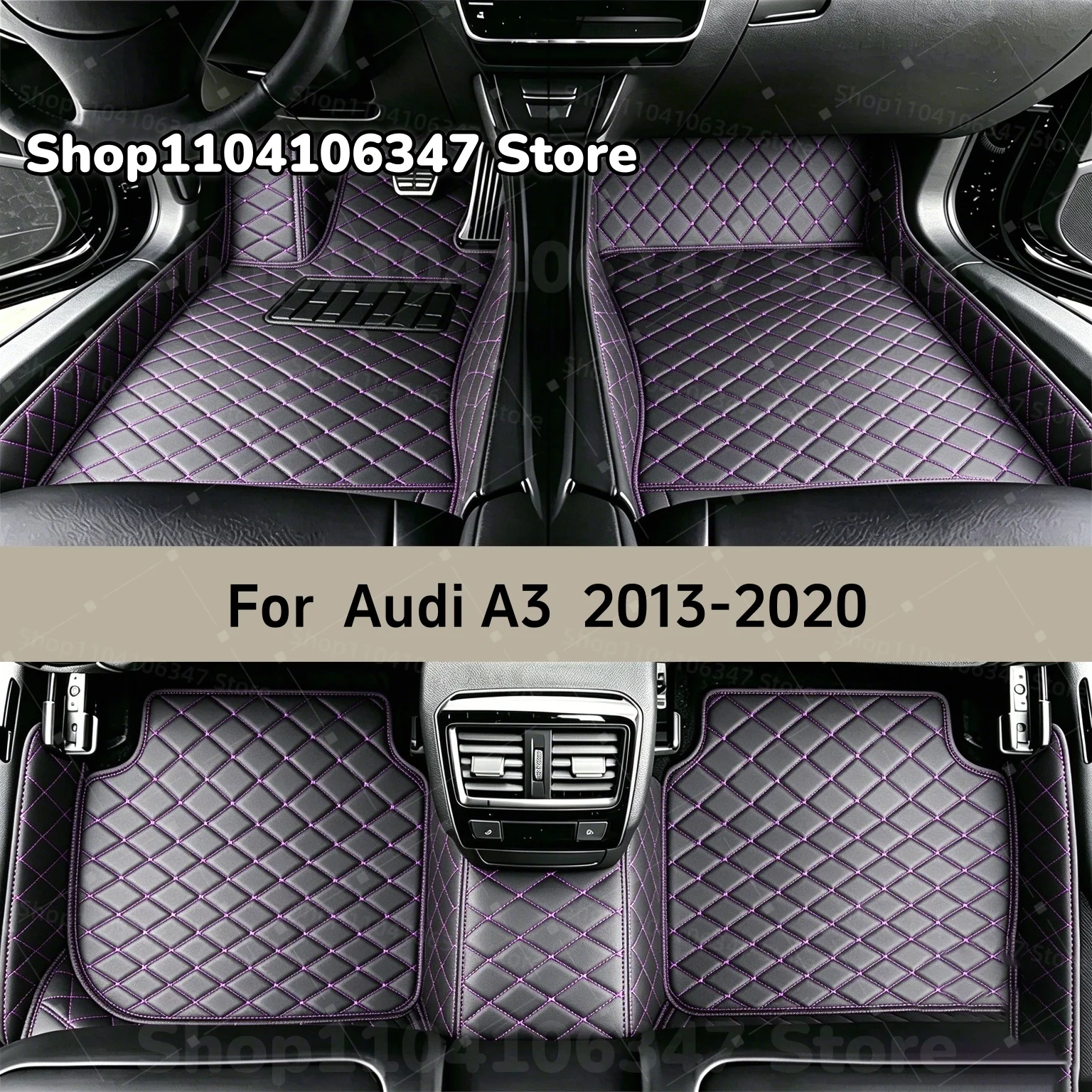Car Floor Mats Fit For Audi A3 2020 2019 2018 2017 2016 2015 2014 2013 Custom Car Mat Auto Mats Carpets
