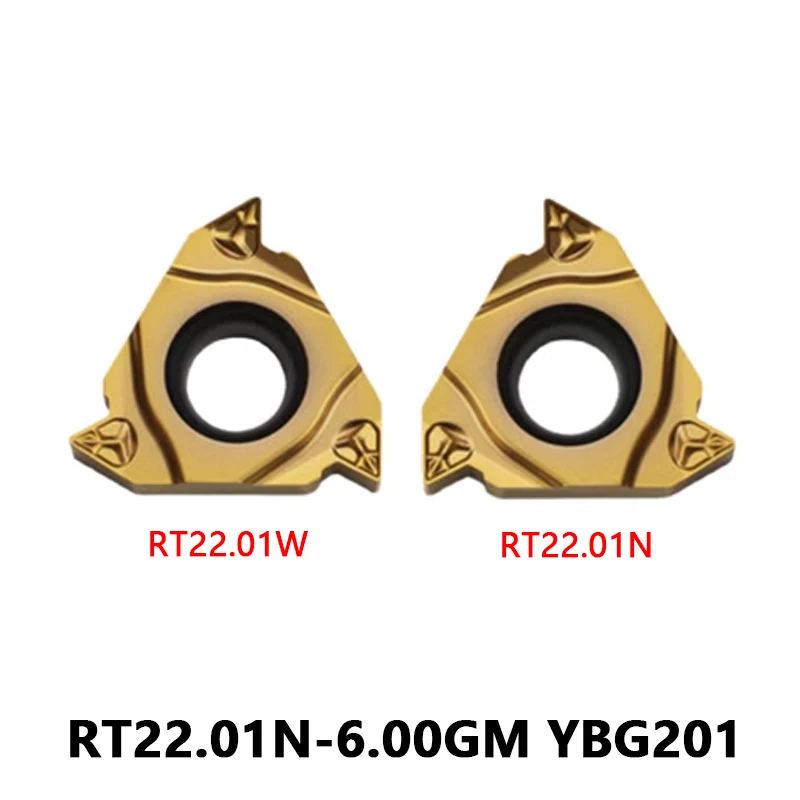 

RT22.01N-6.00GM YBG201 Thread Turning Inserts RT22.01N 6.00GM RT22.01W CNC Lathe Machine Cutting Tool Carbide Alloy Blades