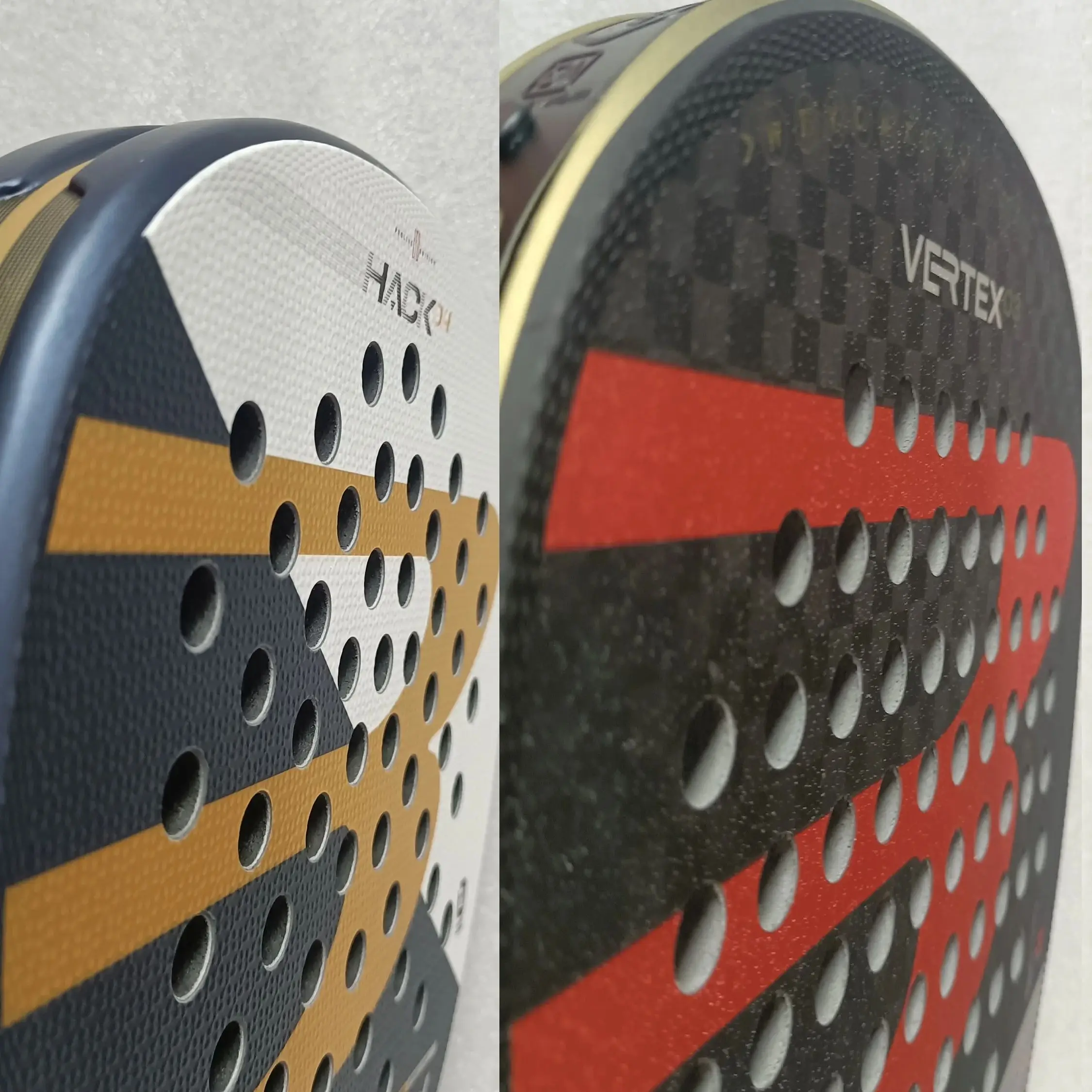 

Padel Racket Carbon Fiber Surface with EVA Memory Flex Foam Core Lightweight Padel Racquet 2023 2024 2025 With/Without Cover Bag