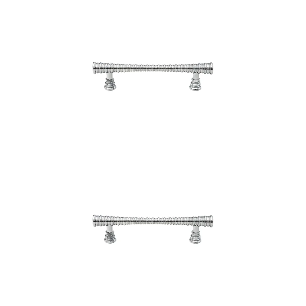 Zinc Alloy Drawer Pull with Chrome Finish Designed for For french Style Cabinets Wardrobes and Furniture Applications