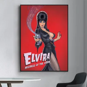 Vintage Movie Elvira M-Poster Herrin der dunklen, extravaganten Wandaufkleber für Wohnzimmer und Bar, dekorative Malerei, Mitte 12 Hauptverkäufe Elvira - №7