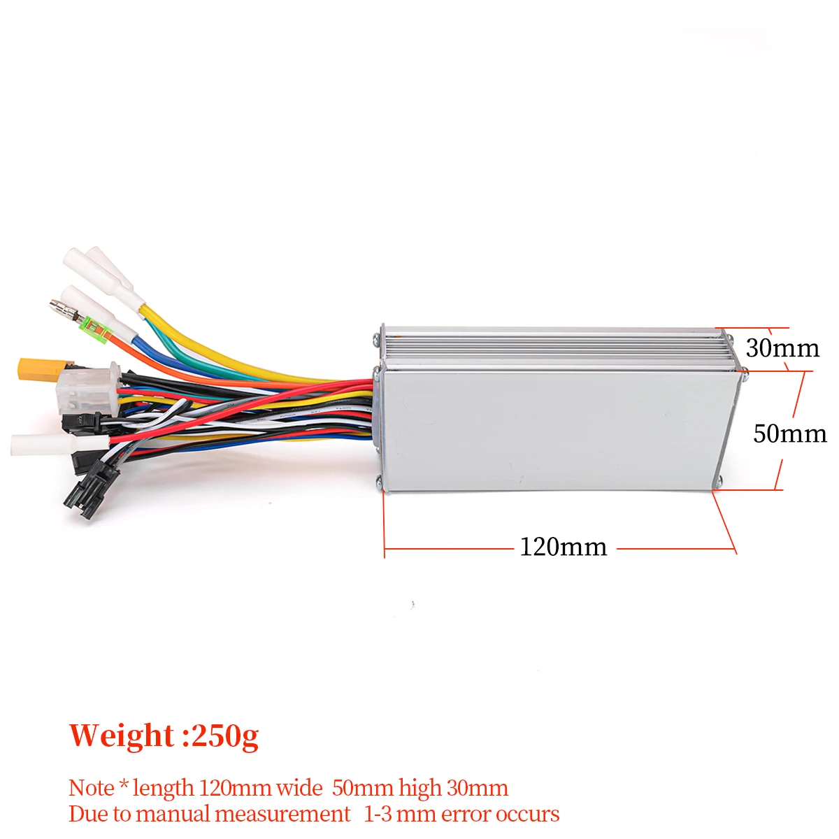 Brushless DC Motor Controller 36V/48V 500W 25A Electric Bike Scooter Bicycle Part 120 Degree With Hall Reverse