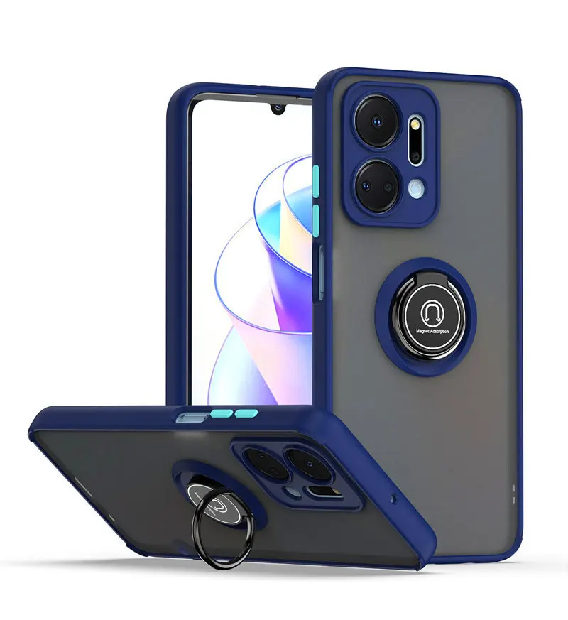 

Чехол Honor X7A RKY LX1 LX2, противоударный магнитный металлический держатель с кольцом, защитный жесткий чехол для телефона Honor X7A 4G RKY-LX1 RKY-LX2
