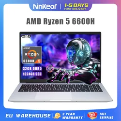 Ninkear-ordenador portátil A15 Pro AMD Ryzen™Teclado retroiluminado 5 6600H hasta 4,50 GHz 15,6 pulgadas FHD IPS 32GB DDR5 + 1TB SSD WIFI6