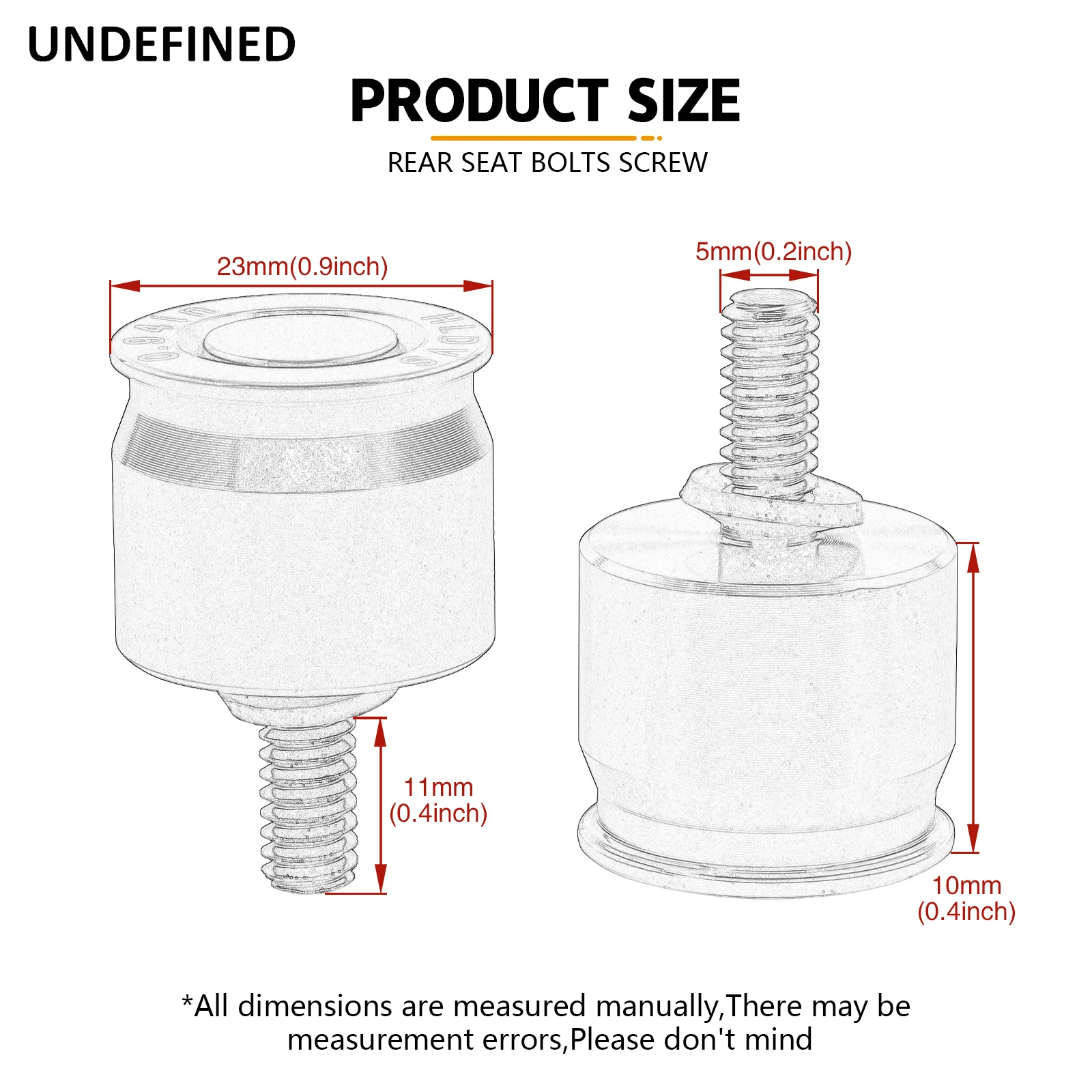 Boulon de siège de garde-boue arrière de moto, vis pour Harley Sportster 883, Softail Street Bob, ocia Wide, foetal de Touring, Road King, 1996-2023