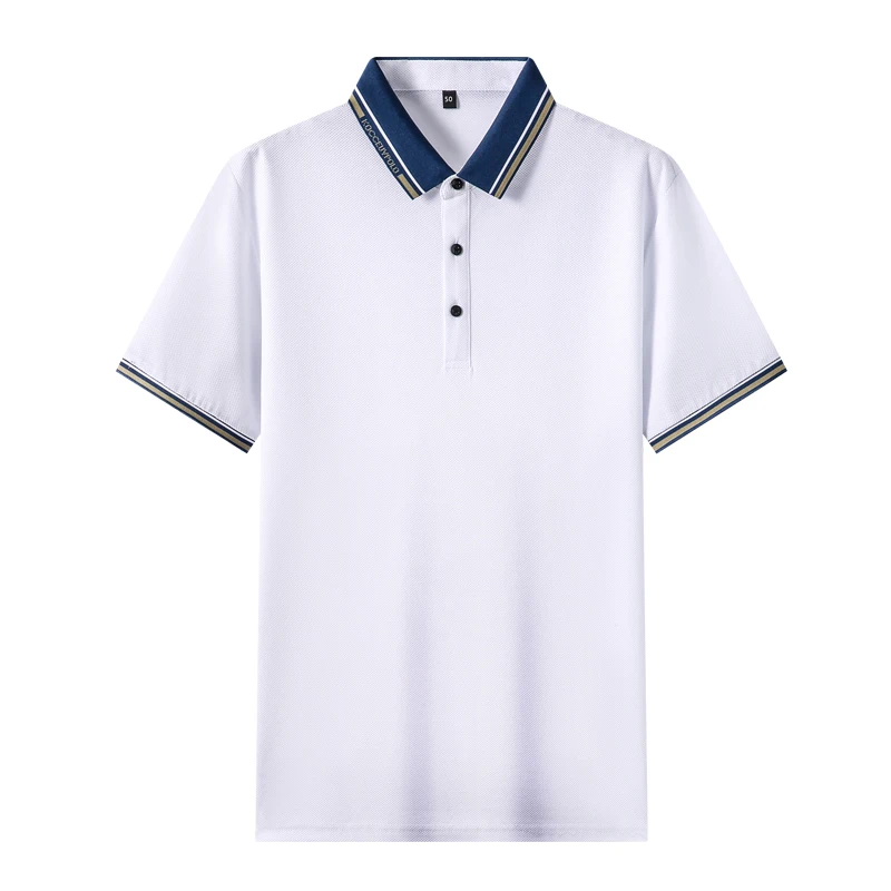 Top Grade 100% Cotton Luxury Summer New Brand Polo Shirts Men Fashion Slim Short Sleeve Casual Tops 2023 Plain Mens Clothing