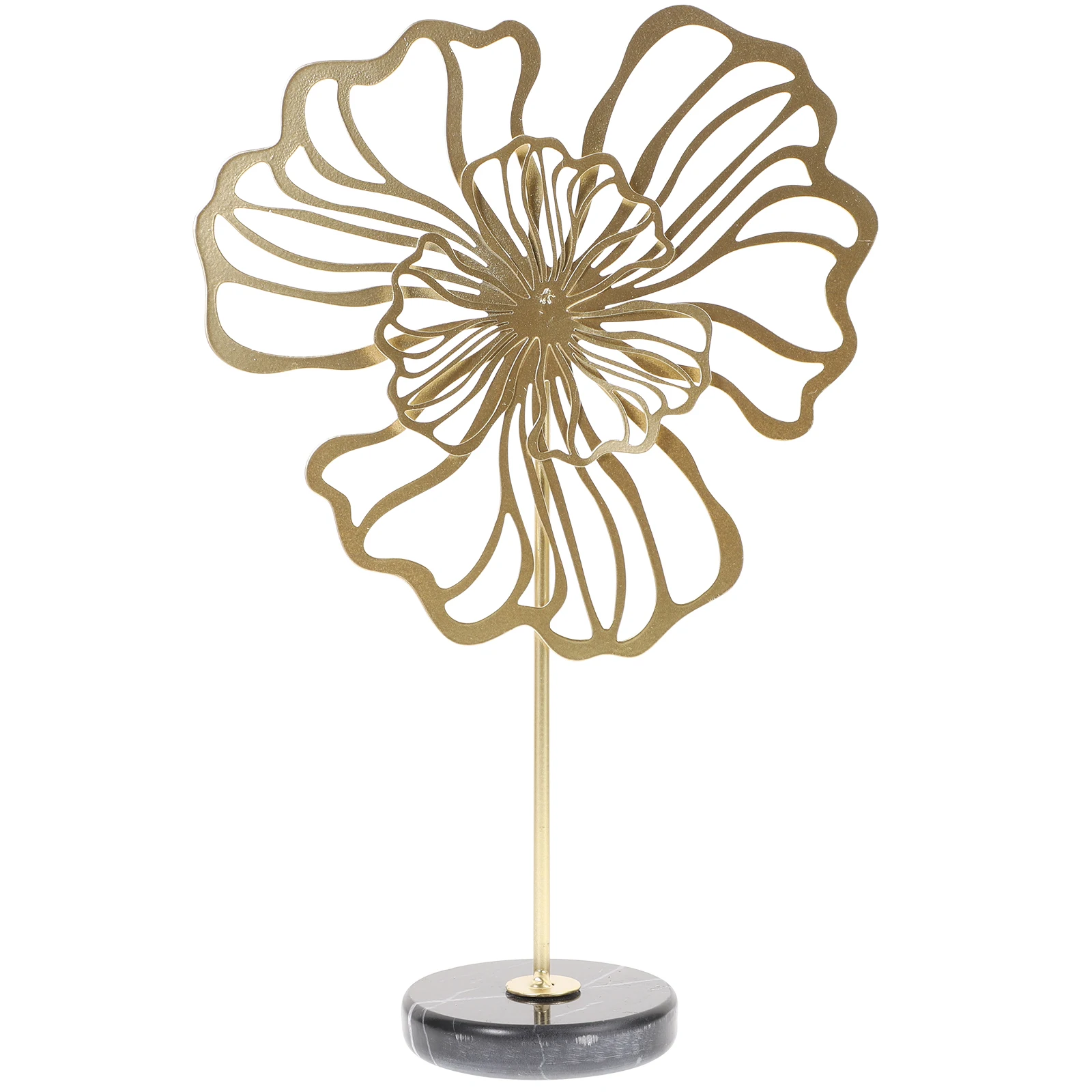 

Table Decor Metal Centerpieces Home Office Living Room Decoration Desktop Accessories Black Gold