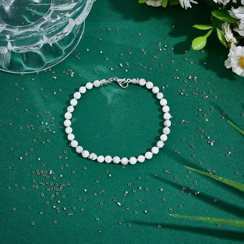 5000 قطعة تجعيد الخرز المستديرة 1.5 مللي متر خزر عازل 0.5 مللي متر ثقب صغير الخرز سوار ذاتي الصنع تجعيد الخرز الخرز المعدني