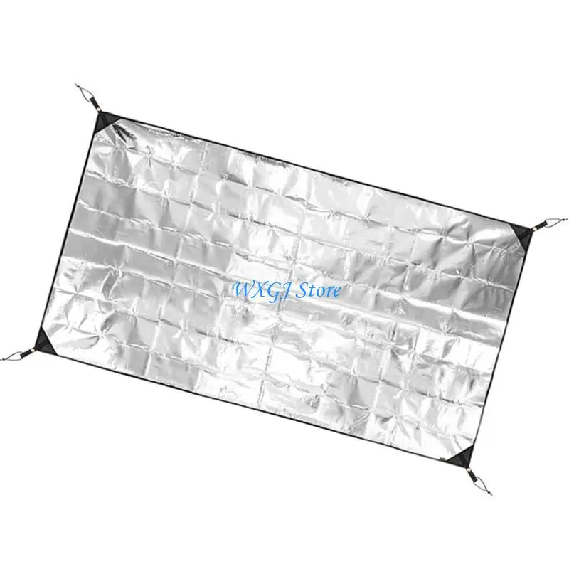 37JE Aluminum Foil Foams Pad Waterproofs Camping Picnics Mat Sleep Tent Pad