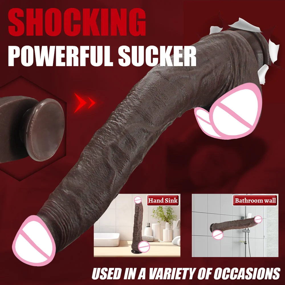 Super Long Dildo Realistic Dildos Flexible Soft Silicone Big Dick With Suction Cup Huge Penis Anal Sex Toys For Woman Men Adults view 4