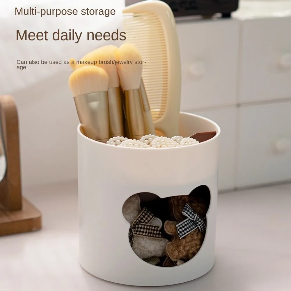 

Cute Desk Pen Holder Large Capacity Little Bear Pencil Cup Pot INS Style Multifunctional Desktop Storage Organizer