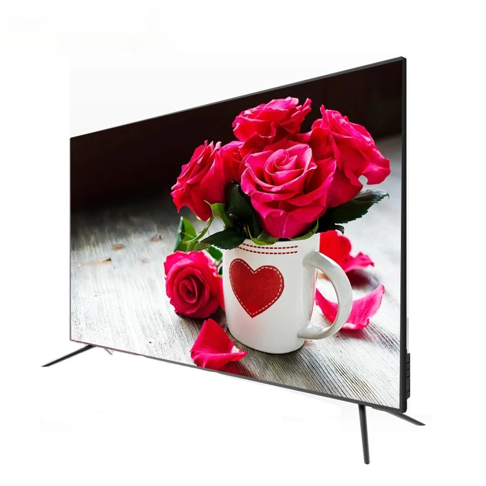 65 Inch Smart Curved TV 4K Android LED TV 110-240V Global Version with VGA USB for Retro Gaming & Fami Entertainment