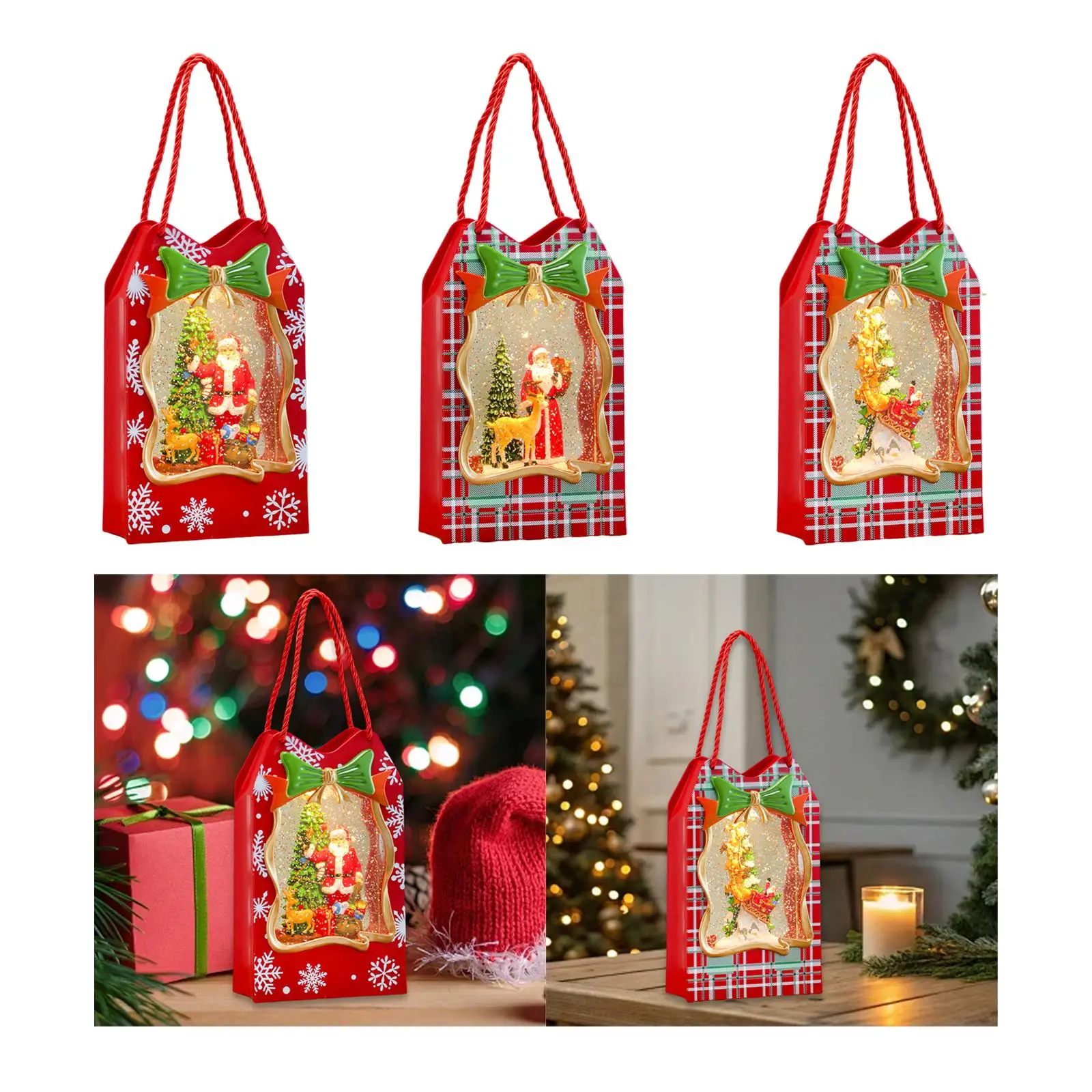 

Рождественский снежный шар, фигурка Санта-Клауса, коллекционное креативное настольное украшение для камина, праздничный стол, центральная часть дома