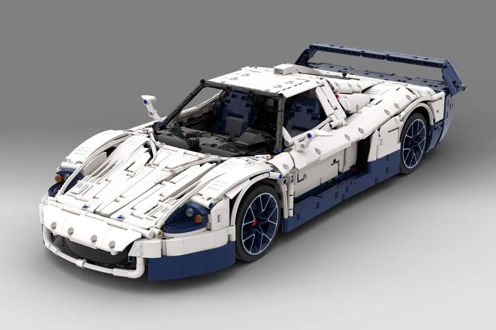 

Большие строительные блоки, гоночный автомобиль MC12 1, 8, масштабная модель MOC, белая игрушка в подарок для мальчиков и взрослых, Рождество, 3978 шт.