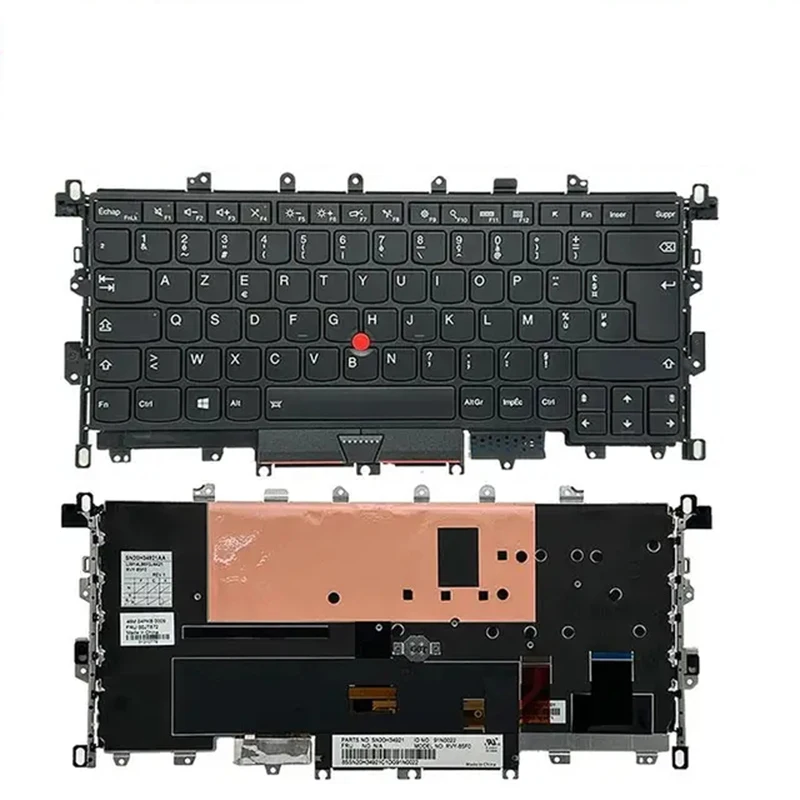 AZERTY Keyboard For Lenovo Thinkpad X1 Yoga 1st Gen 1 Laptop With Backlight NOTEBOOK FRENCH