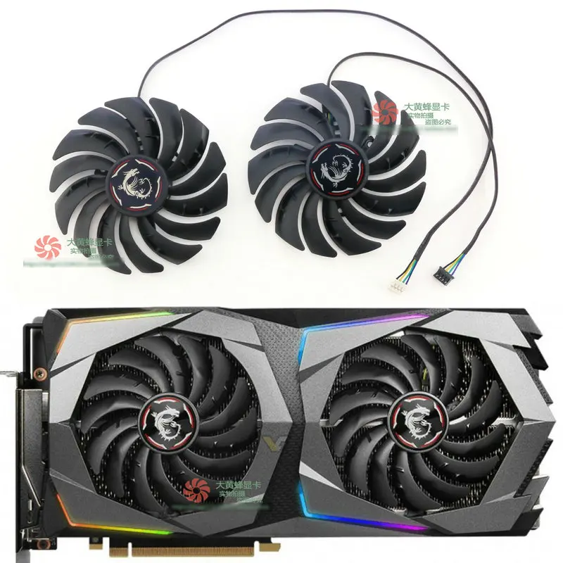 

New Graphics Video Card Fan for MSI GeForce RTX2070 GAMING Z PLD10010B12HH DC12V 0.40A 4 Lines