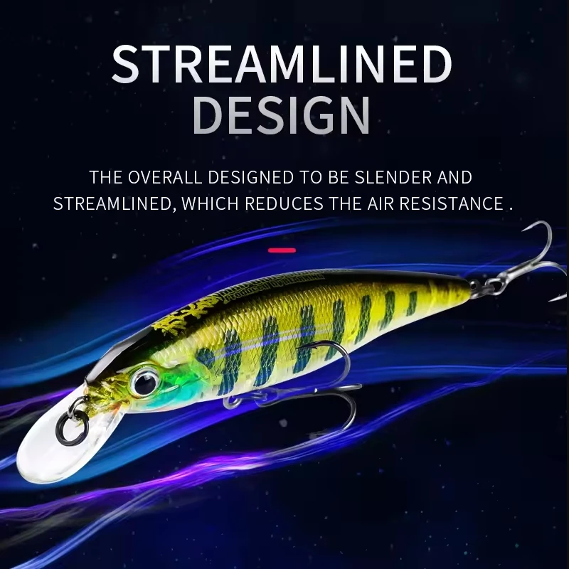 M80 BEARKING-Professional Quality Fishing Lures, Hard Bait, Slim, Wobblers, Minnow, Artificial Tackle, Pro 80mm, 9.9g view 4