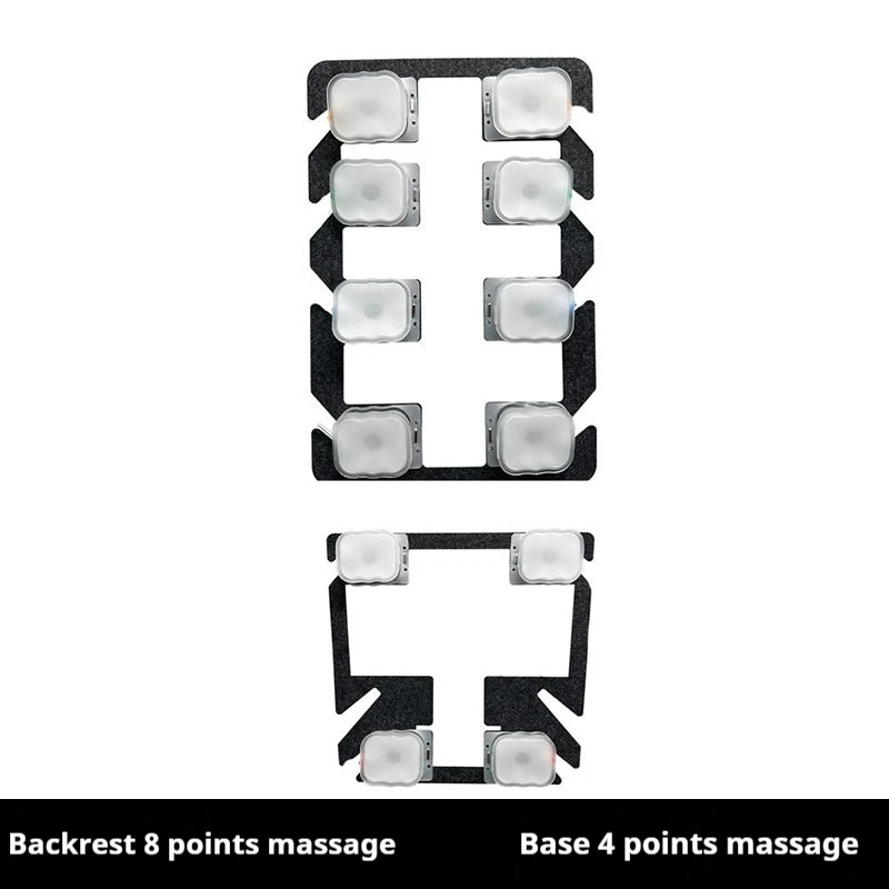 Universal Car Seat Massage System Lumbar Support Electric Pneumatic Massage Complete Set 12 Points Tpu  Seat Modification