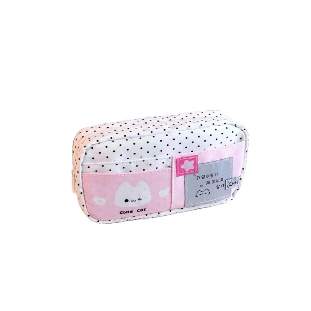 

Cartoon Cute Cat Pencil Case Large Capacity Multi-layer Pen Bags Pencil Bag Gifts