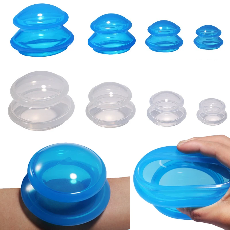 Silicone Cupping Set Suction cups Vacuum Suction Jars Therapy Slimming Body Face Massage Cupping Anti Cellulite Weight Loss