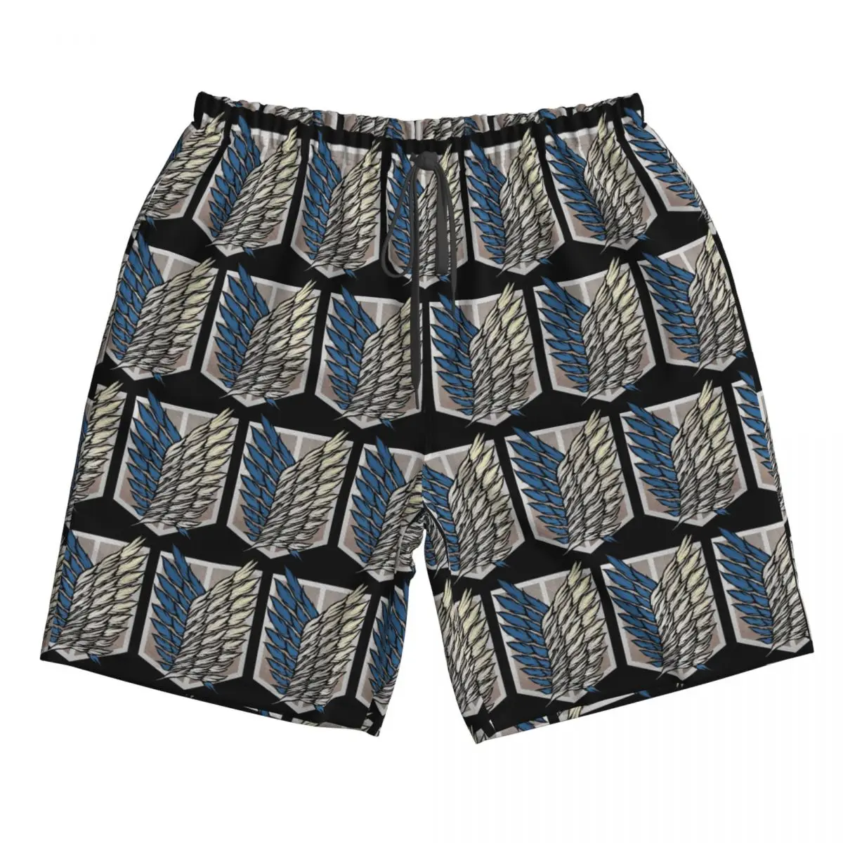 

Пляжные шорты Attack On Titan, повседневные быстросохнущие летние мужские брюки для плавания