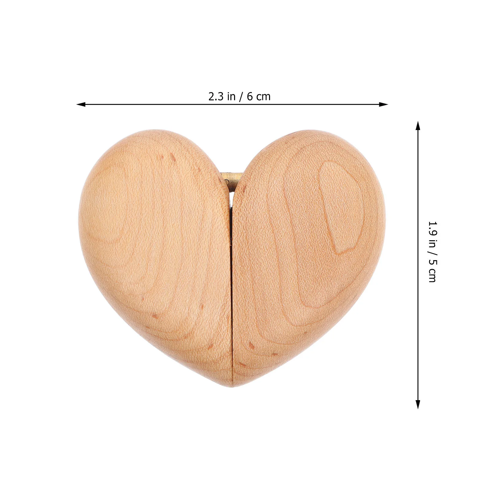 

1 шт., деревянная коробка для колец в форме сердца, креативный органайзер, чехол для хранения, идеально подходящий для свадебного предложения, помолвки, романтический подарок