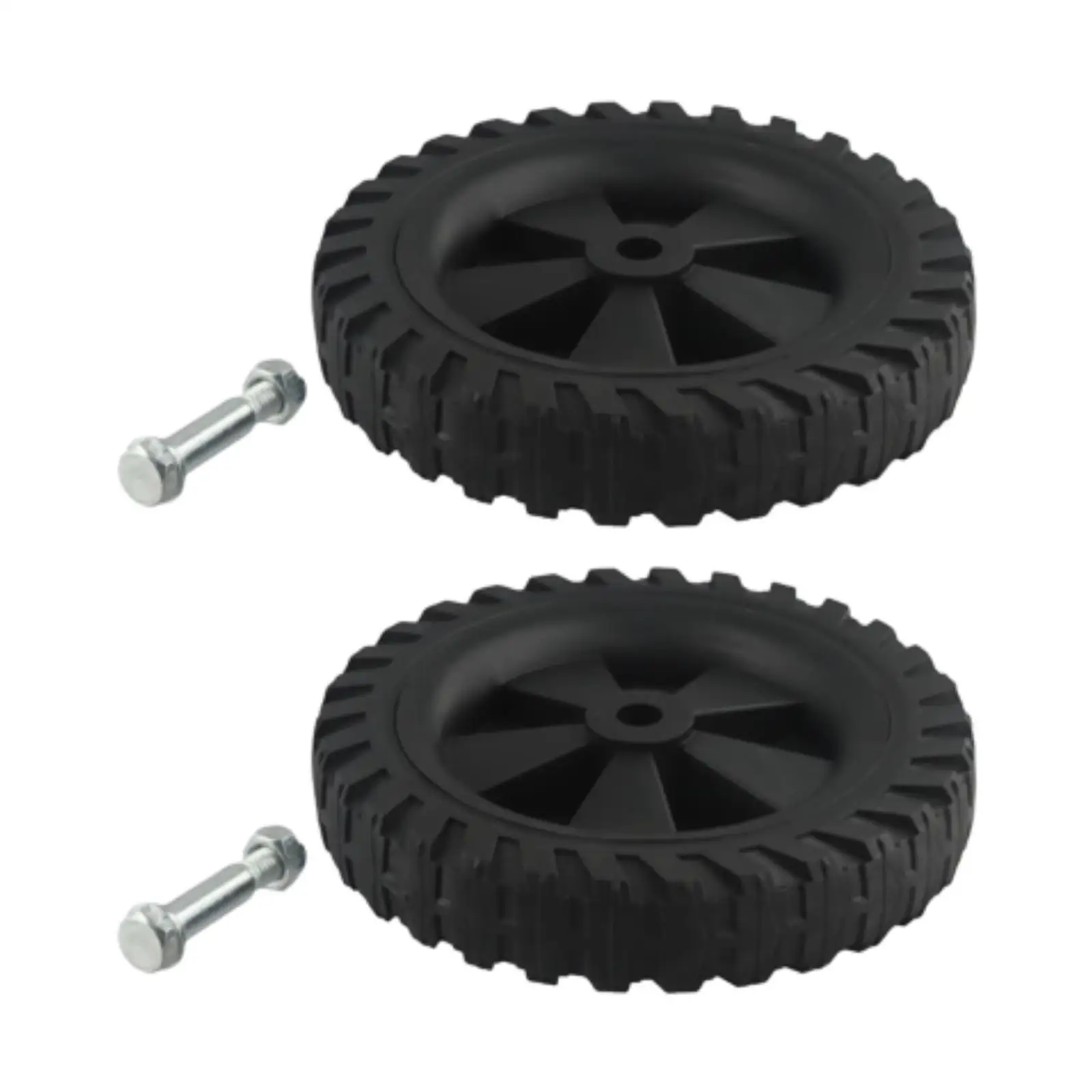 

2Pcs Air Compressor Casters Smooth Easy to Install Universal Mute Easy Mobility Air Compressor Wheels with Screw Replace Parts