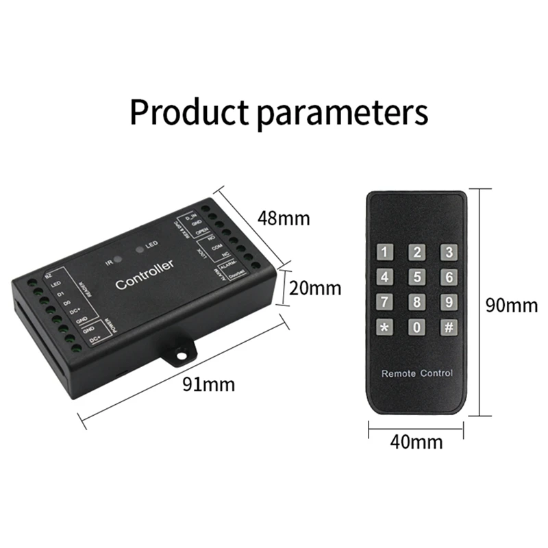 Sboard Wifi Remote Control Access Control Board Panel 12V Wiegand 26-44 Bits Input Tuya 1000 User