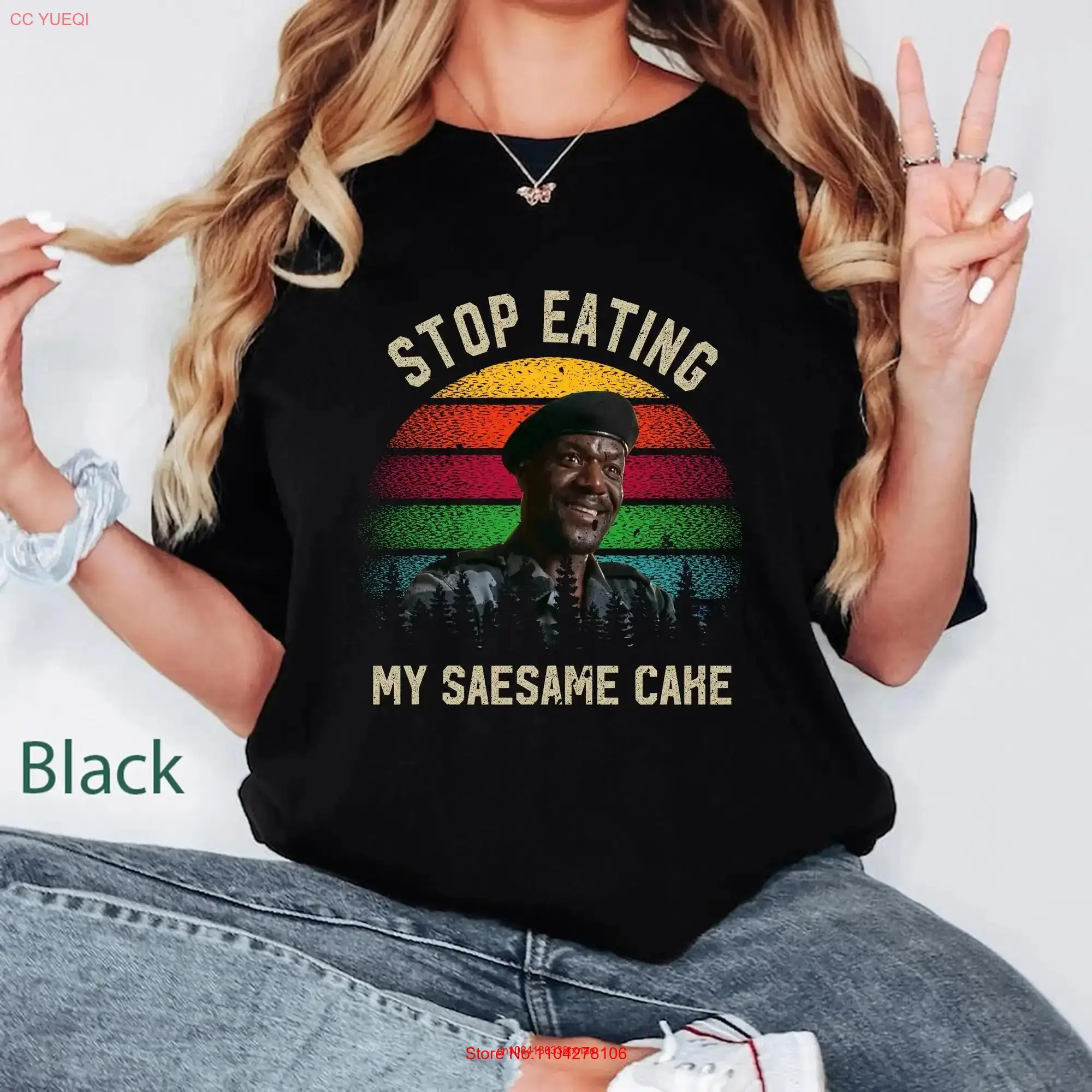 Congo Stop Eating My Sesame Cake Vintage Comfort Colors T Shirt Captain Wanta Funny Quote Fan GifT 2023