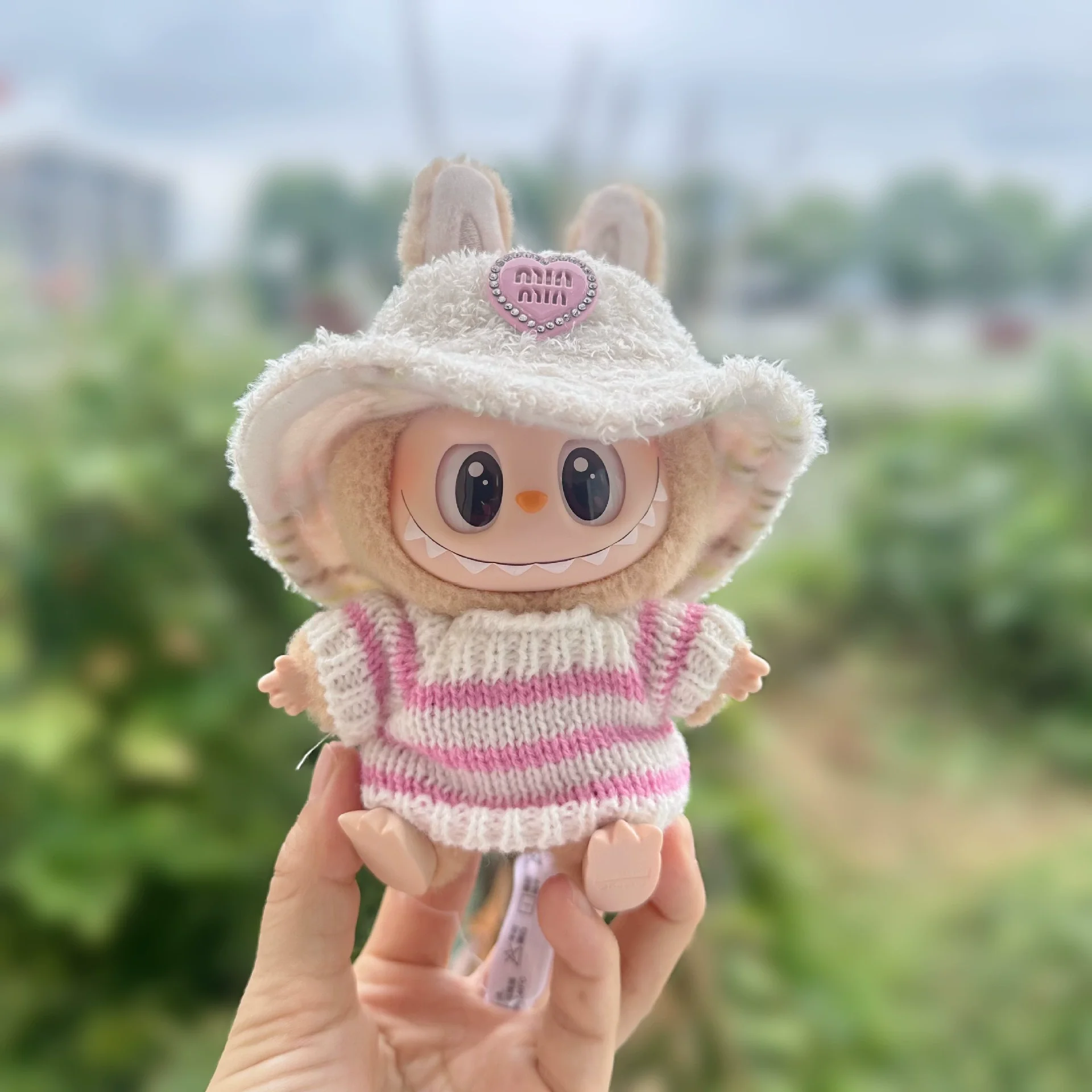 LABUBU 인형 의류 액세서리 15-17cm 라부부 아이돌 V1 V2 스타일리시 의상 스포츠 레저복 선물