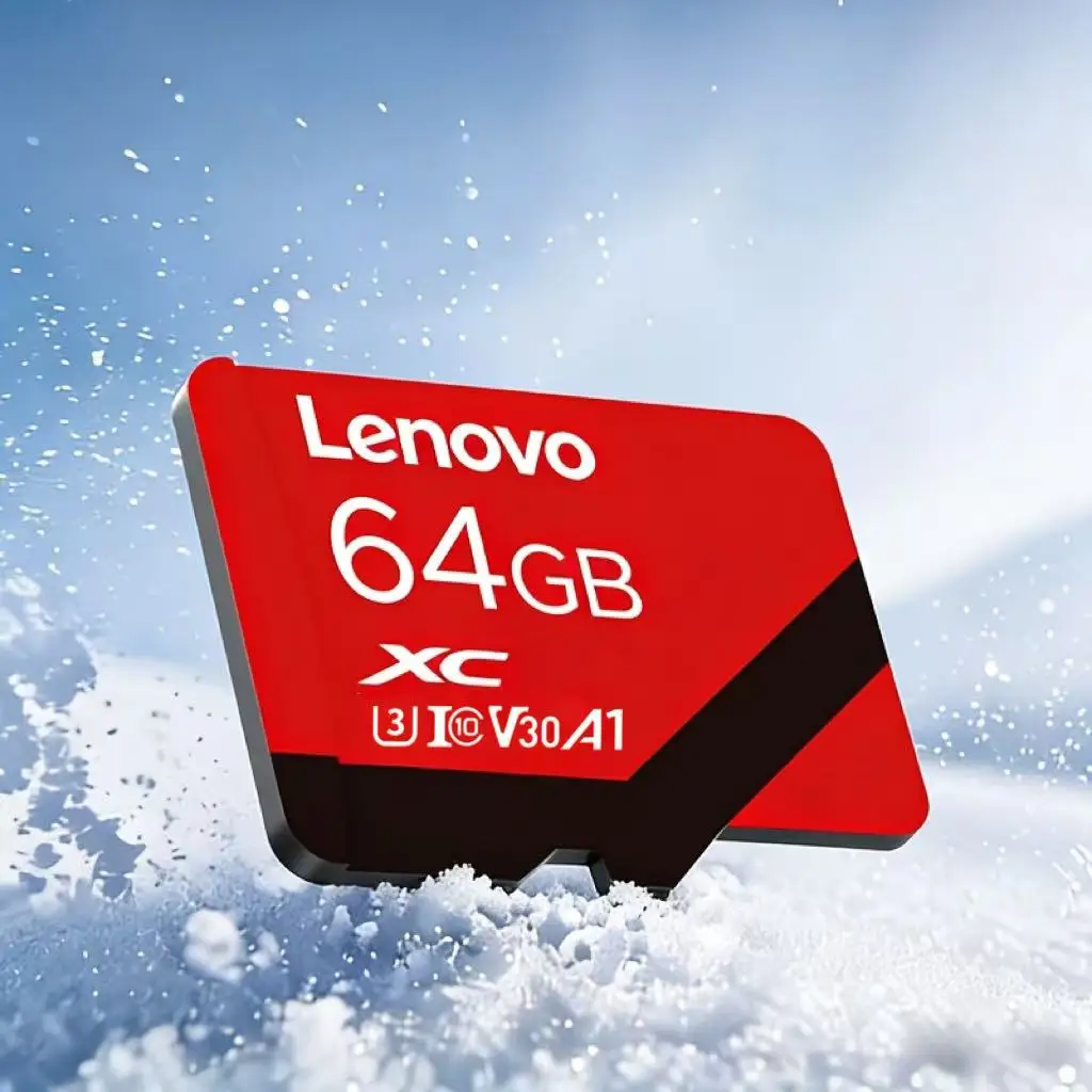 

Lenovo Original MicroSD Card 32/64/128GB Class 10 High-Speed Memory Card for Phone, Tablet, Camera – Reliable Storage Expansion