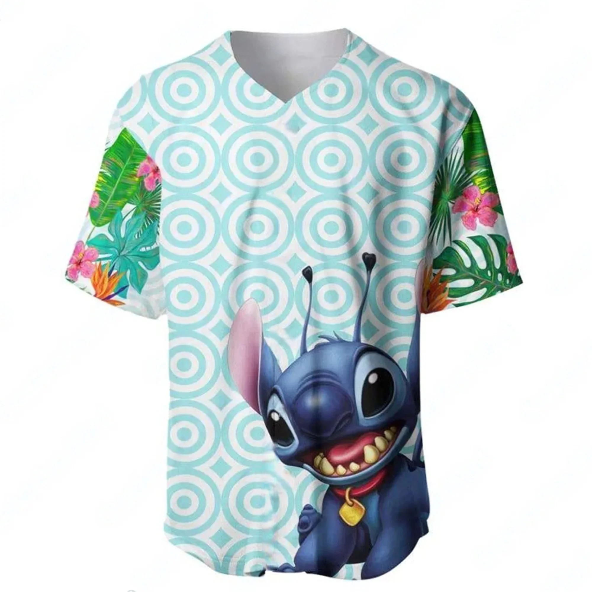 ديزني شخصية غرزة البيسبول جيرسي، قميص رياضي كبير الحجم، طبعة خاصة، هدية المعجبين، صيف، جديد، 2025