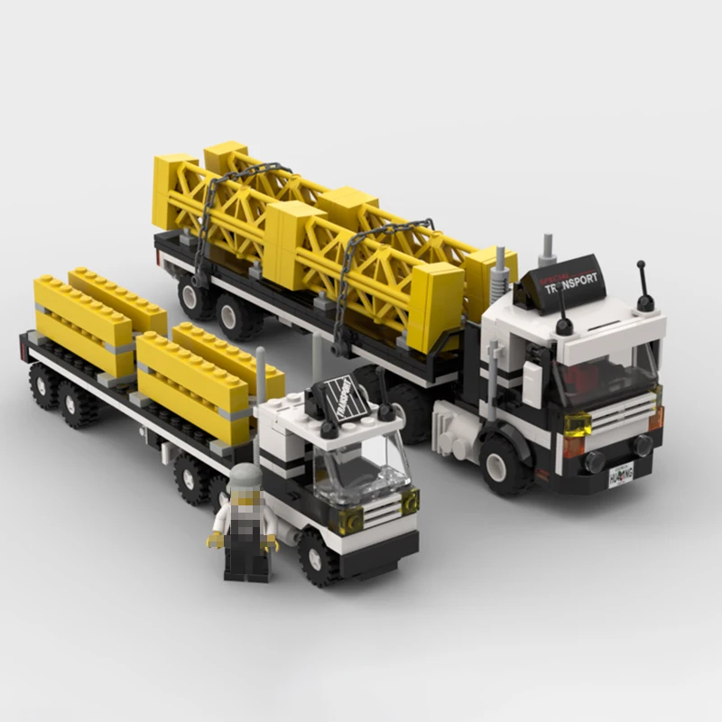 City Vehicle Series Large Drilling Platforms Truck Building Blocks Model Bricks Display Collection Children\'s Toys Gifts